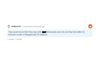 Comment from a Reddit User (Image via Reddit)